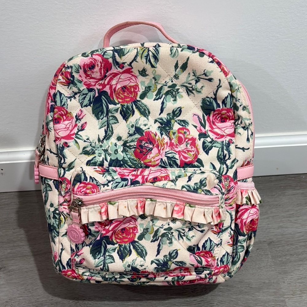 Floral lunch bag with Pink Accents